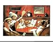 (16x20) Dogs DRINKING smoking silly Art Print POSTER Sick FUNNY