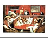 (16x20) Dogs DRINKING smoking silly Art Print POSTER Sick FUNNY