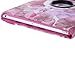Nozza Stylish Lucky Flowers Case With 360 degrees Rotating Swivel Stand for iPad2/iPad3/iPad4 Pink