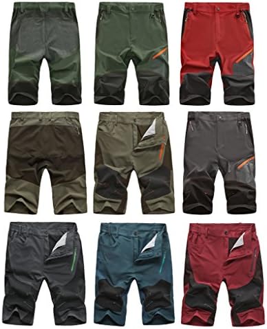 HengJia Men's Quick-Dry Army Lightweight Knee Length Summer Running Shorts