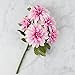 Factory Direct Craft Poly Silk Hues of Pink Dahlia Floral Stem | For Indoor Decor