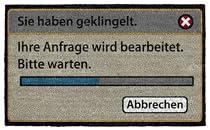 Fußmatte Sie haben geklingelt