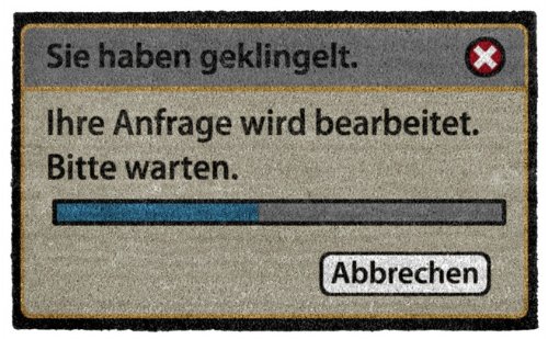 Fußmatte Sie haben geklingelt