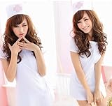 看護婦 ナース服・帽子 2点セット 白 コスチューム レディース