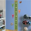 Play Ball Growth Chart Sport Nursery Wall Decor Sticker
