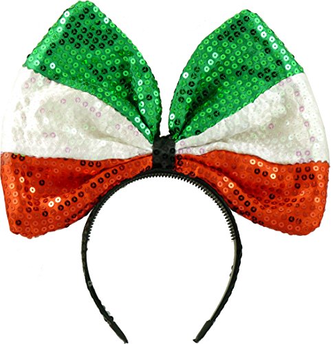 Pailletten Haarreif Schleife Italien EM & WM Bunny Ohren