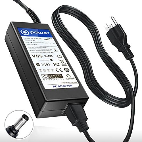T-Power AC DC Adapter Laptop Charger Fits FOR Asus U24E X53E-RS52 X501A A73S X53E-RS91 X501U A73SD X44L-BBK4 X55A Notebook Power Supply Cord 19v 65 Watt