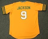 REGGIE JACKSON Oakland Athletics 1973 Majestic Cooperstown Throwback Baseball Jersey, 2XL
