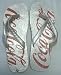 Coca Cola Coke Soda Pop - Womens Silver Grey Red Logo Sandals Flip Flops