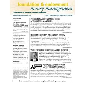 Foundation and Endowment Money Management by