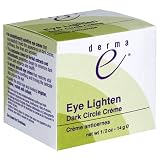 Derma e Eye Lighten, Dark Circle Creme, 0.5 oz (14 g) (Pack of 2)