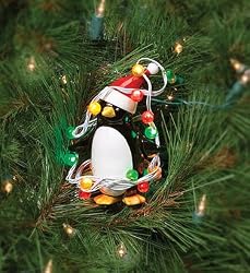 Department 56 Penguin Chaser Light Christmas Ornament #99710