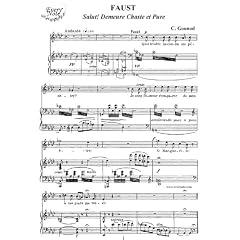 Gounod: Faust - Salut! Demeure chaste et pure - Faust, tenor: Instantly download and print sheet music