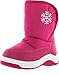 Via Pinky Scarlett-53F Children Girl Comfort Flower Warm Mid Calf Snow Boots
