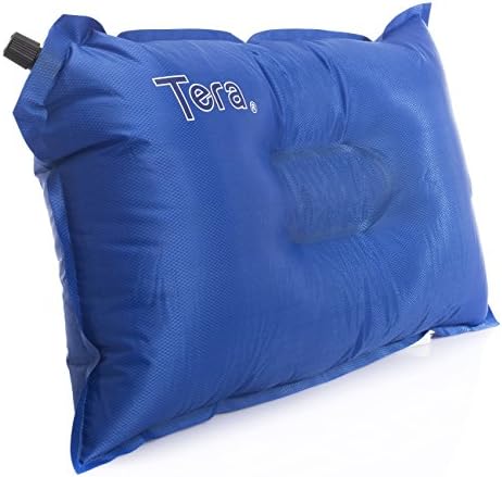 290g New Self-inflatable Air Pillow Bed Cushion for Travel Hiking Camping Rest Green, Orange, Blue (Blue)