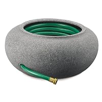 Akro-Mils 93021BKGRAN Garden Hose Pot and Planter