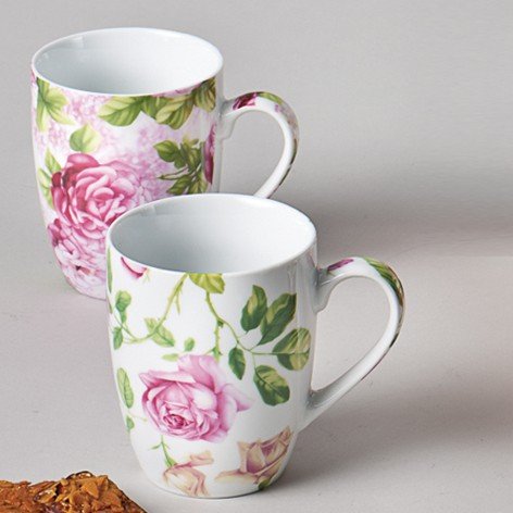 Kaffeebecher Rosen 2fach sort