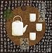 Teatime - Darjeeling Himalaya - Sushila Dahan Art Print Poster 12 x 12