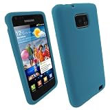 igadgitz BLEU Silicone Etui Housse pour Samsung i9100 Galaxy S 2 Android Smartphone + Protecteur d'&Atilde;&copy;cran
