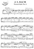 Bach J.S. French Suite No. 4 in E flat Major: Instantly download and print sheet music