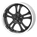 American Racing Casino AR393 Gloss Black Wheel with Machined Lip (16x7"/5x100mm)
