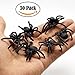Muzboo Realistic Plastic Spider Toys,Halloween Prank Props,Small Size funny Halloween Decorations 30pcs