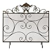 Victorian Scroll-Design Fire Screen