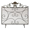 Victorian Scroll-Design Fire Screen