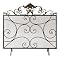 Victorian Scroll-Design Fire Screen