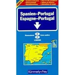K�mmerly & Frey Karten, Spanien, Portugal: Strassenkarte. Stadt�bersichtspl�ne. Reiseinformationen. Distanztabelle. Index (Spain & Portugal)
