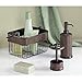 iDesign Twillo Toothbrush Holder Stand for Bathroom Vanity Countertops - Bronze