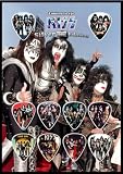 KISS Silver Edition Guitar Pick Display With 10 Guitar Picks A5 Size