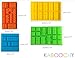 KABOOCHY Building Brick Ice Cube Trays for Lego lovers, set of 6