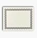 Silver Parchment Certificate, 100 Sheets