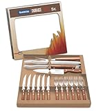 TRAMONTINA バーベキュー道具 15点セット(ステーキナイフ×6本、フォーク×6本、トング、ナイフ、カービングフォーク)