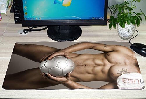 Greenew Sexy Muscle Man Large Mouse Pad 60cm x 35cm Desk Pad Table Play Mat(D...