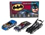 Hot Wheels Batman 3 Pack Batmobile, Joker Evil Twin, Bane Mx48