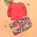 Creazy 1Set Kids Toddler Girls Long Sleeve T-Shirt Tops+Coat+Pants Clothes Outfits (5T)