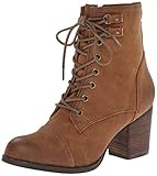 Madden Girl Women's Westmont Combat Boot, Cognac, 8.5 M US