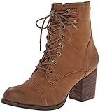 Madden Girl Women's Westmont Combat Boot, Cognac, 8.5 M US