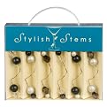 Talisman Stylish Stems Art Deco Black Tie