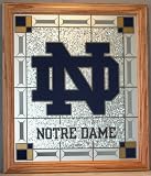 Notre Dame -Univeristy of - Fighting Irish ND NCAA 15.5 X 18 Glass Wall Plaque