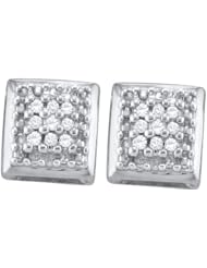 0.10CTW DIAMOND CLUSTER EARRING