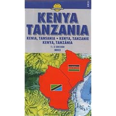 Kenya - Tanzania (Cartographia International Road Map)