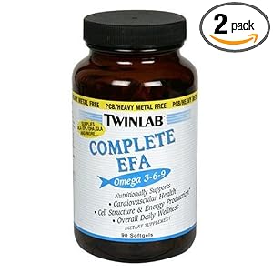 TwinLabs Complete EFA Softgels, Omega 3-6-9,  90-Count Bottle (Pack of 2)