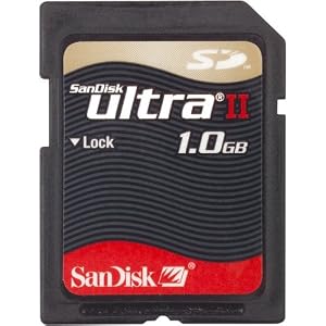 SanDisk SDSDH-1024-901 1 GB Ultra II Secure Digital Memory Card (Retail Package)