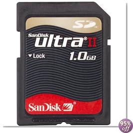 SanDisk SDSDH-1024-901 1 GB Ultra II Secure Digital Memory Card (Retail Package)