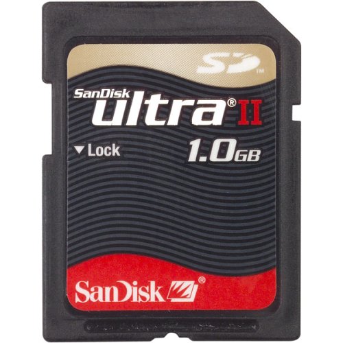 SanDisk SDSDH-1024-901 1 GB Ultra II Secure Digital Memory Card Retail PackageB00065AO1O 