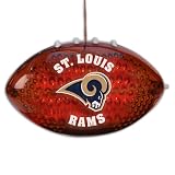 4" NFL St. Louis Rams LED Light-Up Football Christmas Ornament