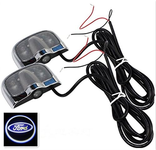 2pcs Car Projection LED Projector Door Shadow Light Welcome Light Laser No Drilling (for Ford)
